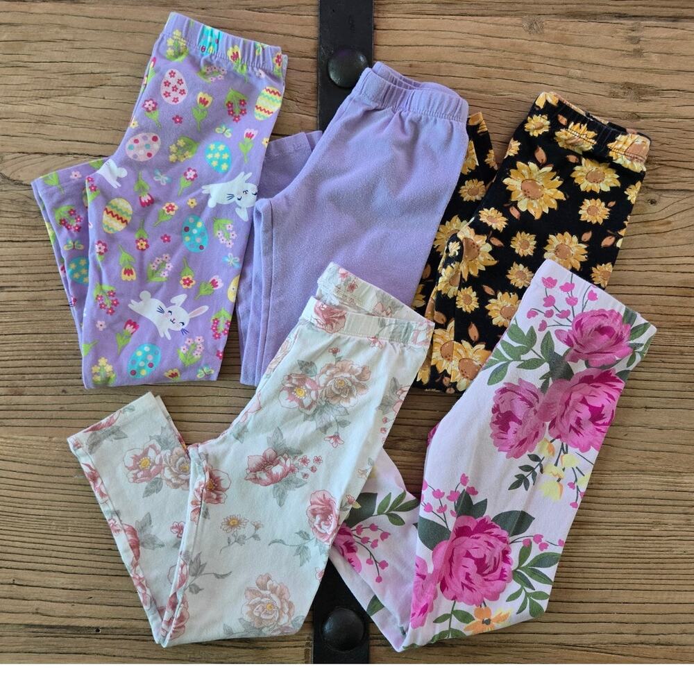 Children's Place 6 piece Legging Bundle sz Small 5/6
